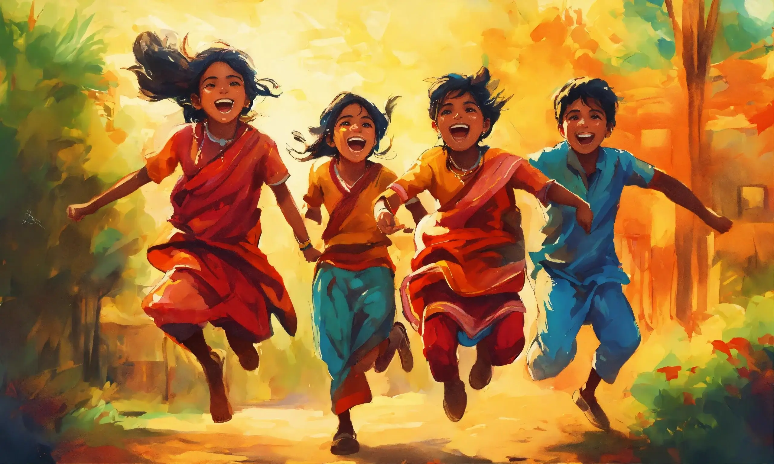 holi with friends image